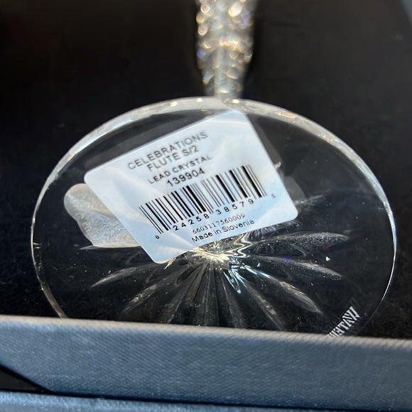 Waterford Crystal Glasses Wishes Happy Celebrations Toasting Flutes - Picture 9 of 10